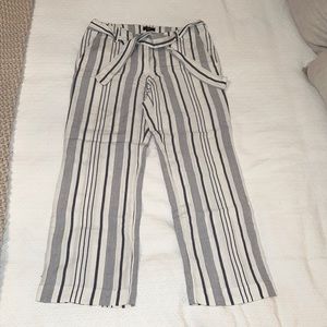 Loft petite blue and white pants
